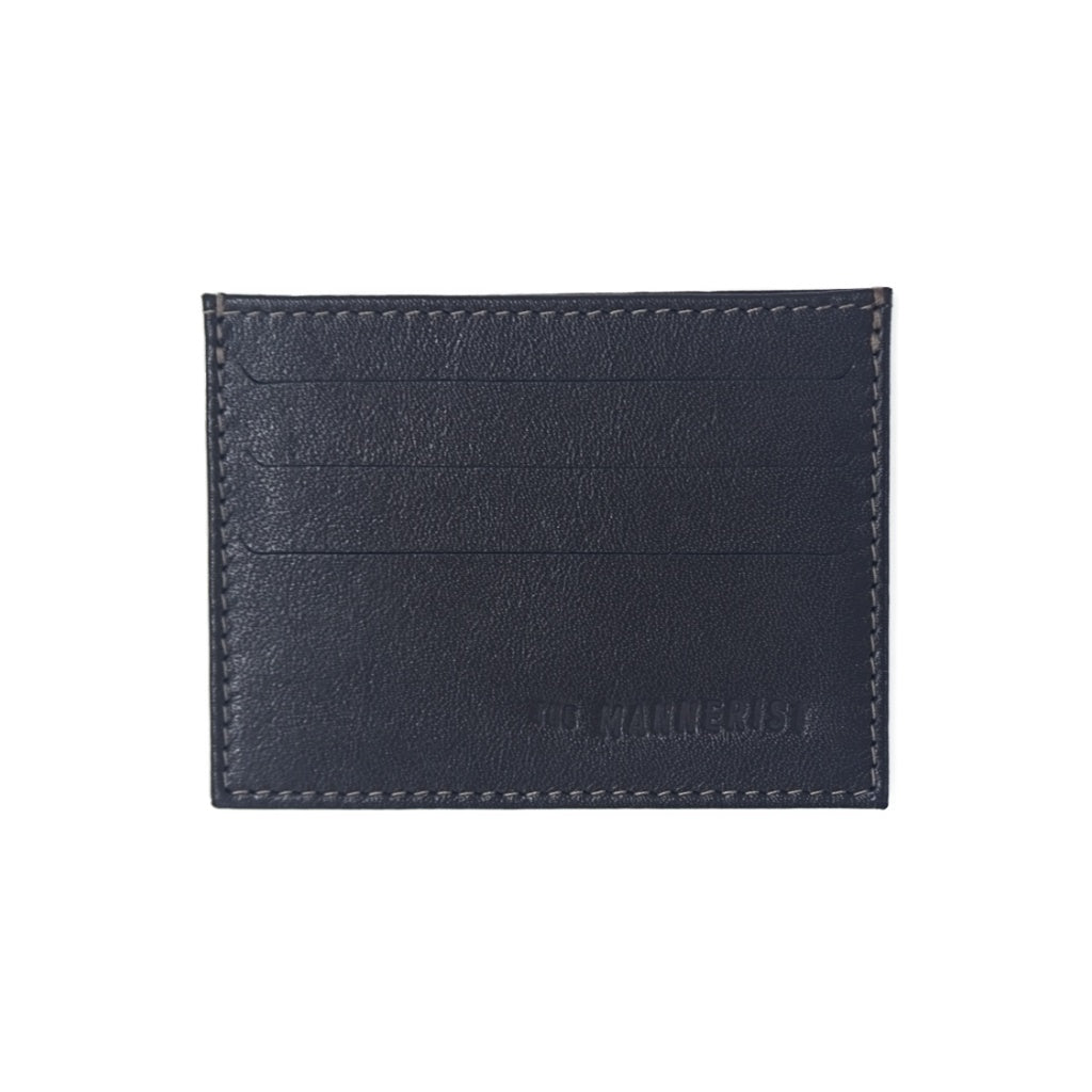 Designer Black Leather Card Holder with three card slots